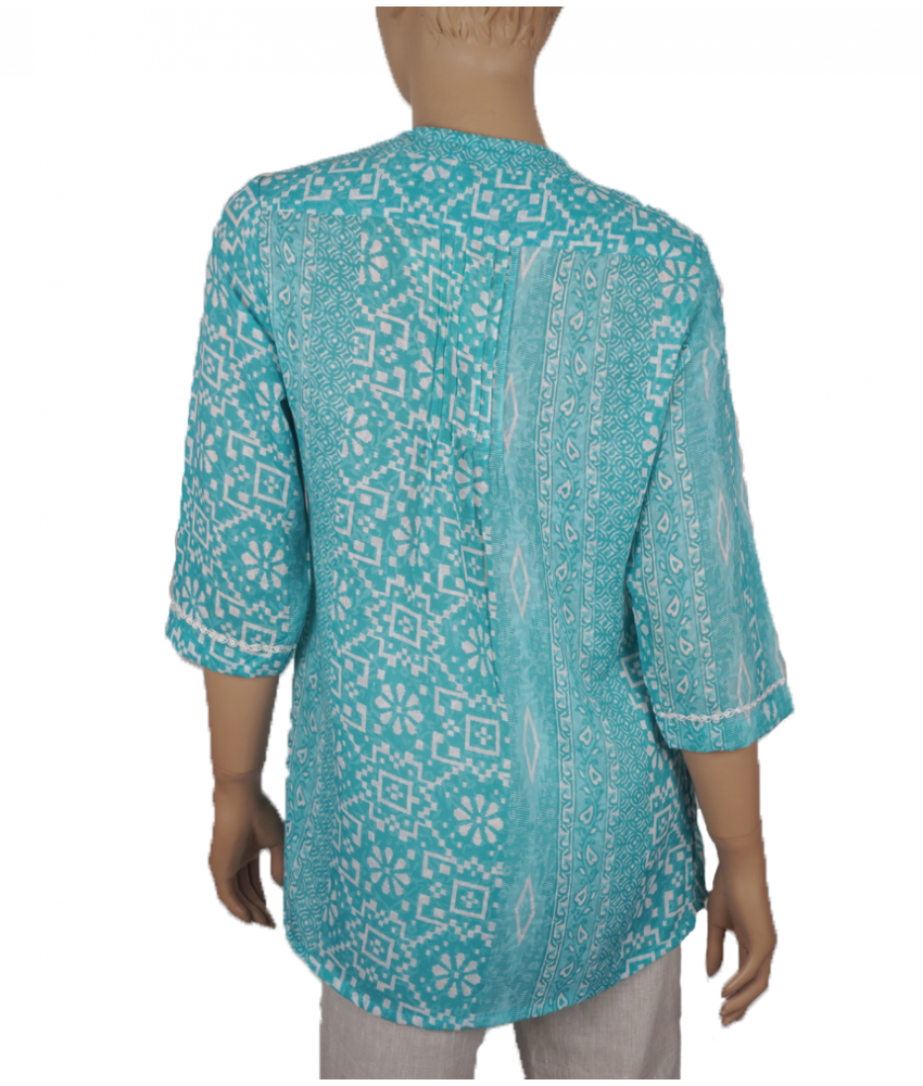 green abstract casual kurti green abstract casual kurti