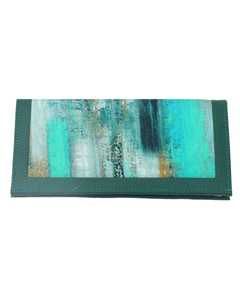 Silk Wallet - Green Rust