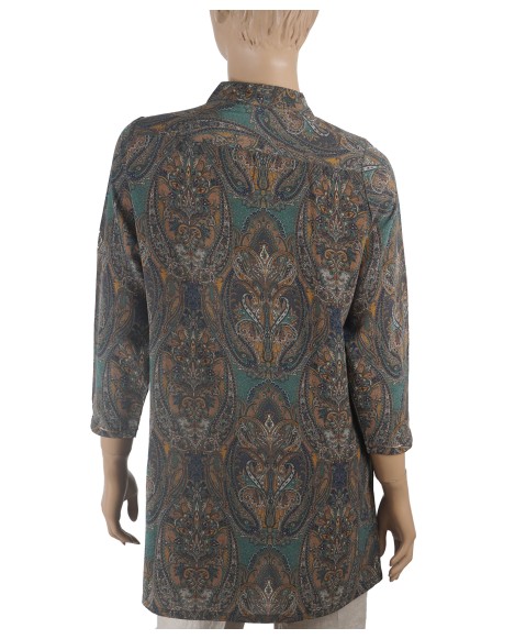 Antique Silk Kurti - The Golden Embroidery