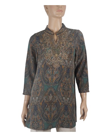 Antique Silk Kurti - The Golden Embroidery