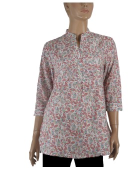 Casual Kurti - Colorful Leaf