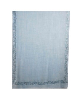 Diamond Stole - Sky Blue Border Diamond stole