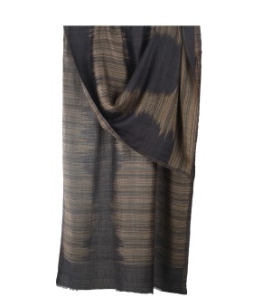 Plain Stole - Blue And Green Stripe 