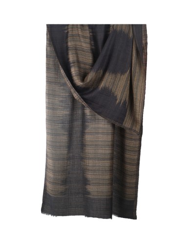 Plain Stole - Blue And Green Stripe 