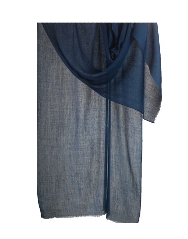 Shaded Ombre Stole - Navy Blue Shade