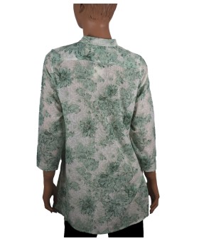 Casual Kurti - Green Floral