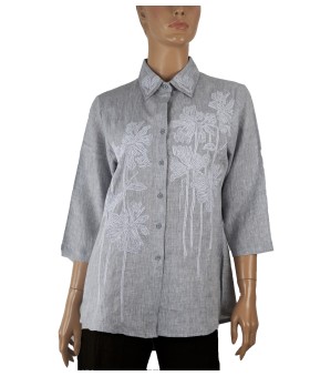 Casual Shirt - Grey Linen