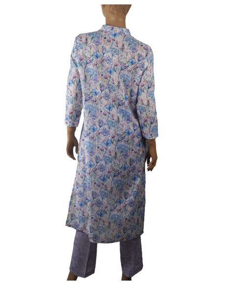 Kurti Set - Purple Floral