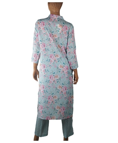 Kurti Set - Pink Roses 