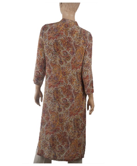 Tunic - Maroon Paisley