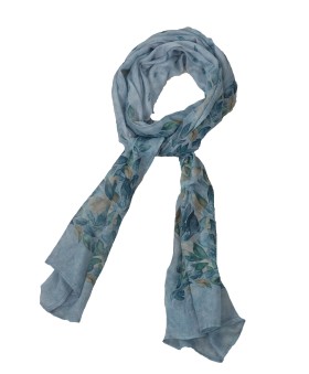 Cotton Scarves - Green Leaves