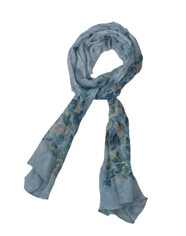 Cotton Scarves - Green Leaves