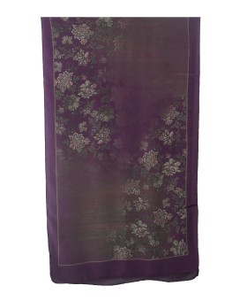 Crepe Silk Scarf - Floral Creeper