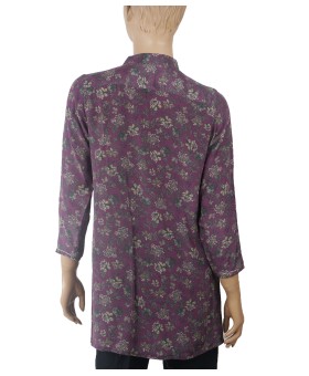 Antique Silk Kurti - Floral Creeper