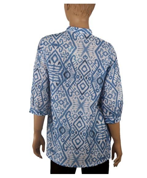 Casual Kurti - Blue Ikat