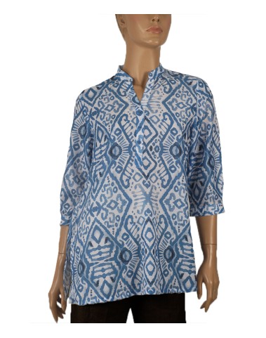 Casual Kurti - Blue Ikat