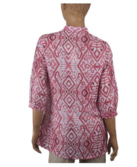 Casual Kurti - Pink Ikat