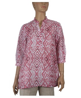 Casual Kurti - Pink Ikat