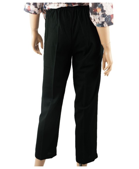 Cotton Crop Pant - Black