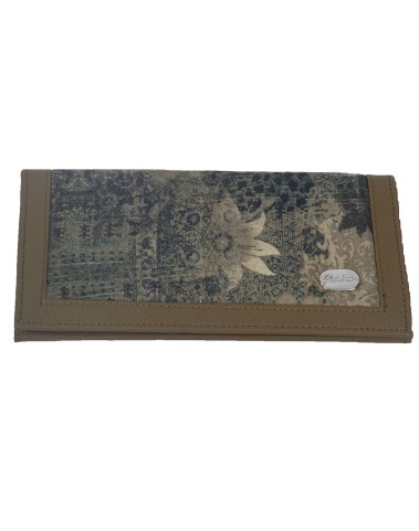 Silk Wallet - Olive Green Floral