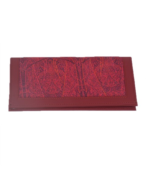 Silk Wallet - Pink Paisley