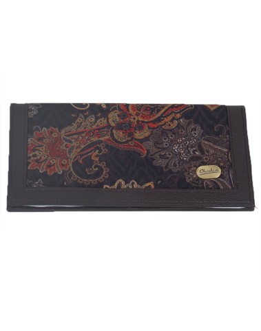 Silk Wallet - Beige Paisley