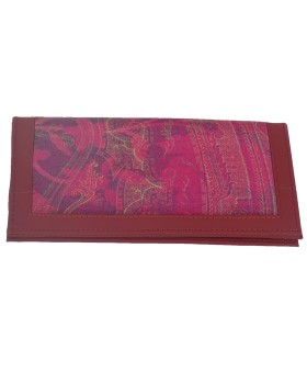 Silk Wallet - Pink Abstract