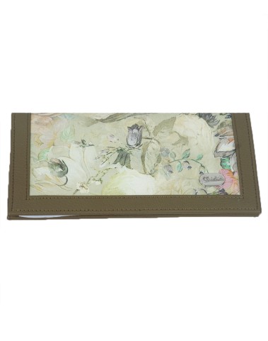 Silk Wallet - Green Floral Splash