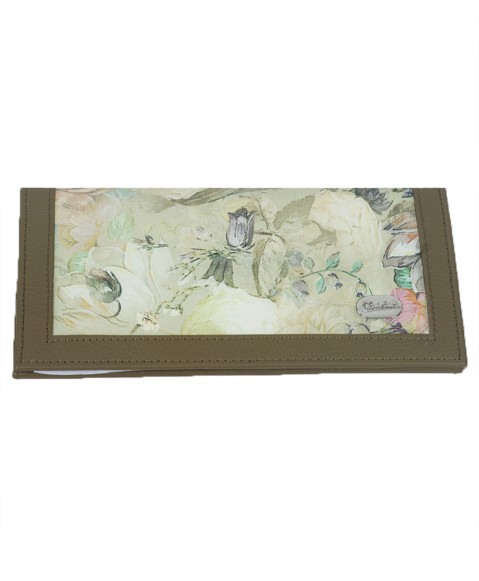 Silk Wallet - Green Floral Splash