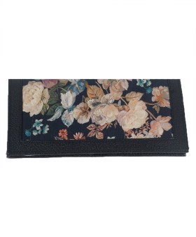 Silk Wallet - Beige Floral