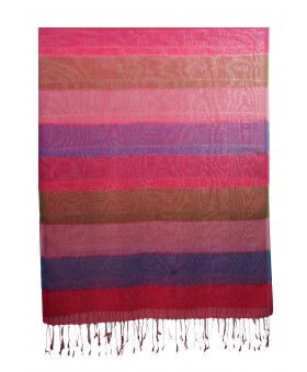 Missing Stripe Stole - Shades of Pink