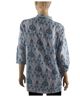 Casual Kurti - Blue Ikat