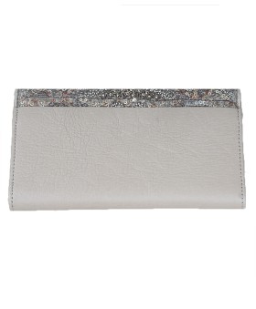 Ashika Wallet - Grey Bead Work 