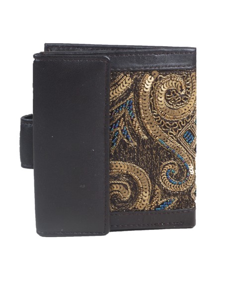 Folding Wallet - Golden Bead Work