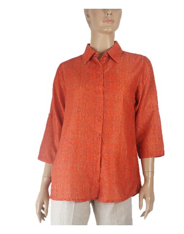 Casual Kurti - Orange Small Paisley