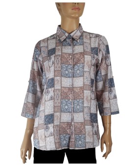 Casual Kurti - Square Abstract