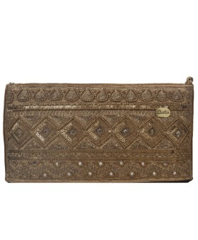 Karo Bag - Golden Embroidered