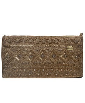 Karo Bag - Golden Embroidered