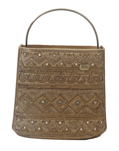 Manar Bag - Golden Embroidered