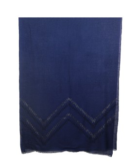 Diamond Stole - Navy Blue Pyramid diamond 