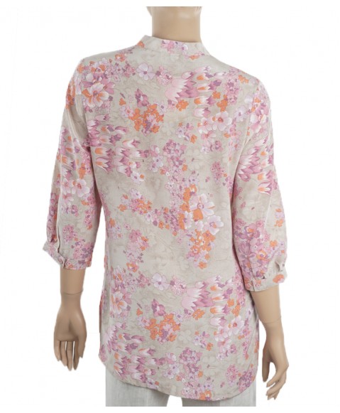 Short Silk Shirt - Pink Tunic