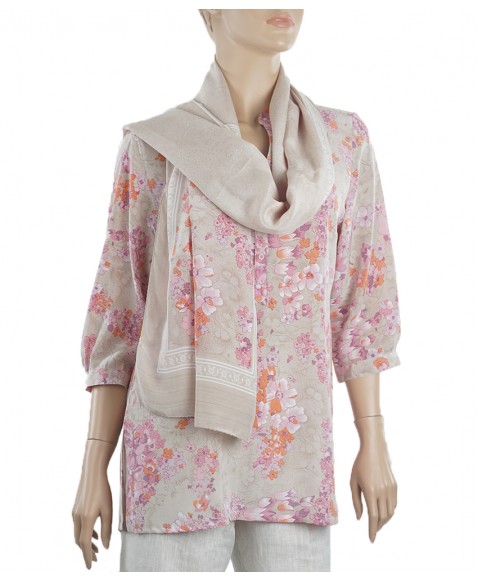 Short Silk Shirt - Pink Tunic