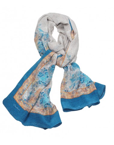 Crepe Silk Scarf -Japanese Garden