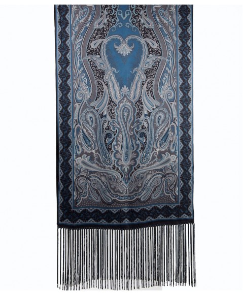 Black and Blue Jamewar Tassle Stole